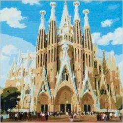 Pintar por números Sagrada familia