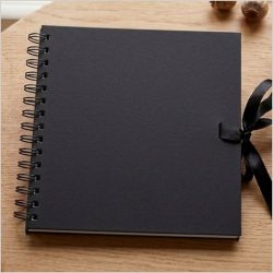 Album anillas negro 30x30
