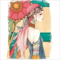 Transfer 25x30 Boho girl 4