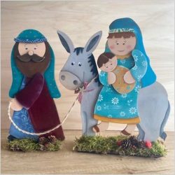 Nacimiento en madera 39 cm