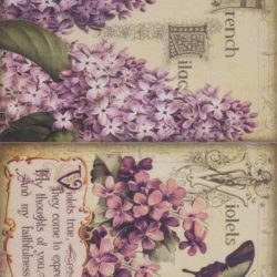 Papel de arroz Rich violetas 8586