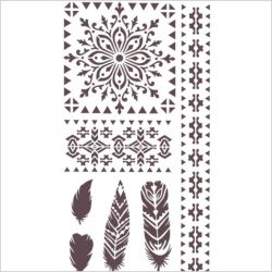 Plantilla 25x35 Rich plumas 519