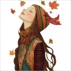 Transfer 25x30 chica otoño gorro 44