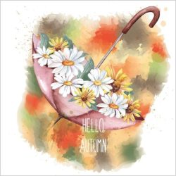 Transfer 25x30 paragüas floral 150