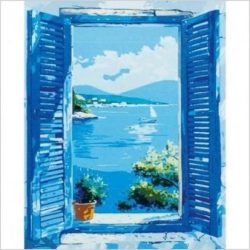Set pintar por números ventana