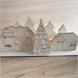 Pueblo navideño 48 cm
